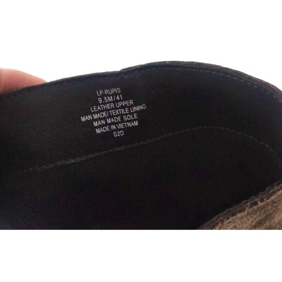 Lucky Brand Rupis Womens 9.5 Brown Suede Ankle Boot Studded Detailing/Block Heel - Picture 11 of 12